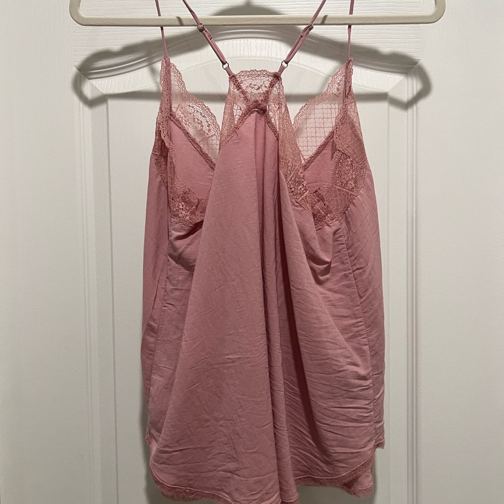 Impeccable Pig Pink Lace Cami - Picture 2 of 2